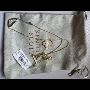 Kendra Scott Margot Abalone Gold Necklace